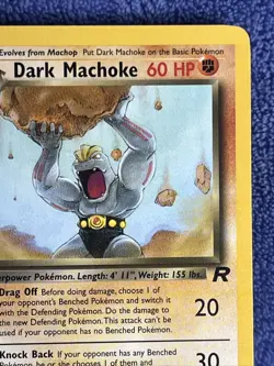 Pokemon TCG Dark Machoke Team Rocket 40/82 Unlimited Uncommon Card WOTC LP - Image 3