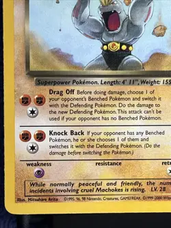 Pokemon TCG Dark Machoke Team Rocket 40/82 Unlimited Uncommon Card WOTC LP - Image 5