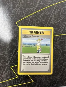 1999 Pokemon TCG Trainer: Pokemon Breeder - Base Set Rare Unlimited 76/102 - Image 1