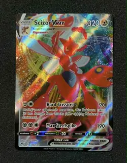 Scizor Vmax 119/189 Darkness Ablaze Full Art Holo - Pokemon TCG - Image 1