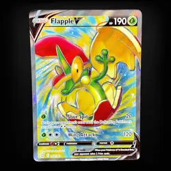 Pokemon TCG SWSH05: Battle Styles Flapple V (Full Art) #143/163 Ultra Rare NM - Image 1