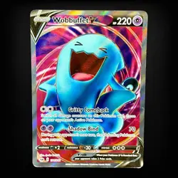 Pokemon TCG Sword & Shield Wobbuffet V (Full Art) #191/202 Ultra Rare NM - Image 1
