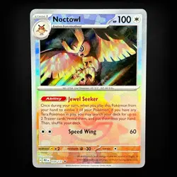 Pokemon SV: Prismatic Evolutions Noctowl (Poke Ball Pattern) #078/131 Rare NM - Image 1