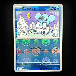 Pokemon TCG SV: Black Bolt Cubchoo (Poke Ball Pattern) #025/086 NM - Image 1
