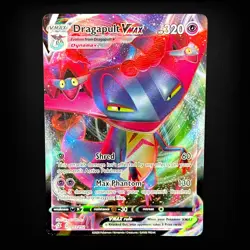 Pokemon TCG SWSH02: Rebel Clash Dragapult VMAX #093/192 Ultra Rare NM - Image 1