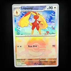 Pokemon SV: Prismatic Evolutions Lopunny (Poke Ball Pattern) #084/131 NM - Image 1