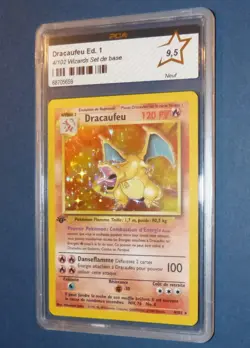 Pokemon Charizard Dracaufeu #4/102 Base Set 1ere Edition 1st French PCA 9.5 NEUF - Image 5