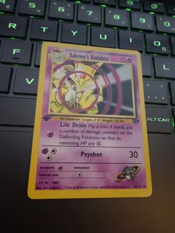 Sabrina’s Kadabra 1st Edition 58/132 – Gym Heroes – Non-Holo – NM Pokemon Card - Image 2