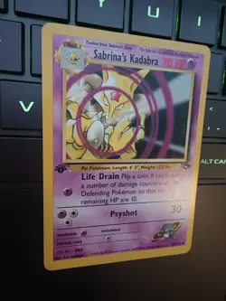 Sabrina’s Kadabra 1st Edition 58/132 – Gym Heroes – Non-Holo – NM Pokemon Card - Image 5