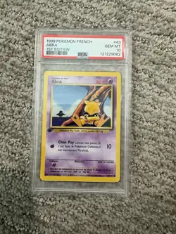 Abra - Pokemon TCG - Base Set 1999 - French - PSA 10 - Image 1