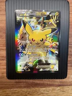 Pokemon Pikachu EX Full Art Promo Holo Electric Card XY124 2016 - Image 1