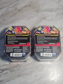 Mega Charizard X and Y Ex Tins Factory SEALED Set of 2 Pokemon TCG - Image 5