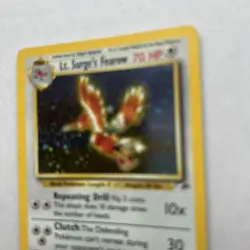 Pokemon TCG Lt. Surge's Fearow Holo Rare Gym Heroes - Image 3