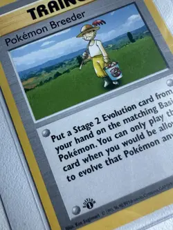 Pokemon Breeder RARE 1st Edition Base Set 76/102 WOTC Pokemon 1999 - Image 2