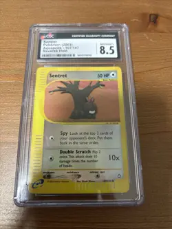 CGC 8.5 Sentret Reverse Holo 107/147 Aquapolis Pokemon 2003 - Image 1