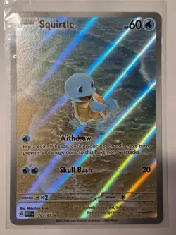 Pokemon Squirtle TCG Illustration Rare Scarlet & Violet 151 NM 170/165 - Image 1