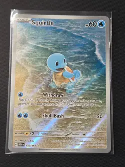 Pokemon Squirtle TCG Illustration Rare Scarlet & Violet 151 NM 170/165 - Image 1