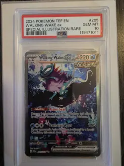 PSA 10 Walking Wake EX 205/162 Special Illustration Rare Temporal Forces Pokemon - Image 1