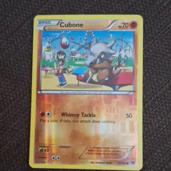 Pokemon TCG Cubone 77/162 Breakthrough Basic 70HP Common Reverse Holo - Image 1