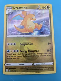 Pokemon TCG Dragonite Holo Rare Silver Tempest 131/195 LP - Image 1