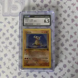 Pokemon English Cubone 50/64 1999 Jungle - 1st Edition Common CGC 6.5 - Image 1