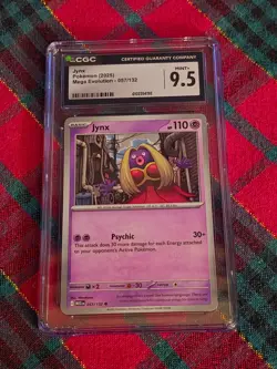 2025 Pokemon Jynx Mega Evolution 057/132 CGC MINT+ 9.5 - Image 1