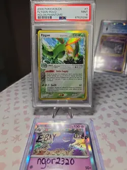 PSA 9 Flygon 2006 Pokemon EX #7 Flygon-Holo Holon Phantoms - Image 2