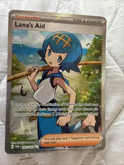 🎭 Pokemon SV Twilight Masquerade Lana's Aid 207 Full Art Ultra Rare NM Trainer - Image 1