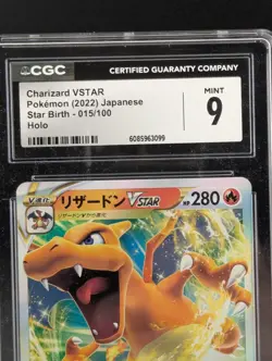Charizard VSTAR 015/100 CGC 9 Mint Japanese Star Birth Pokemon - Image 3