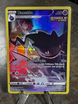 Pokemon TCG SWSH Lost Origin Banette TG07/TG30 Trainer Gallery Full Art NM! - Image 1