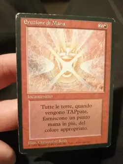 MTG Eruzione di mana FBB Foreign Black Bordered Rara Ita - Image 1