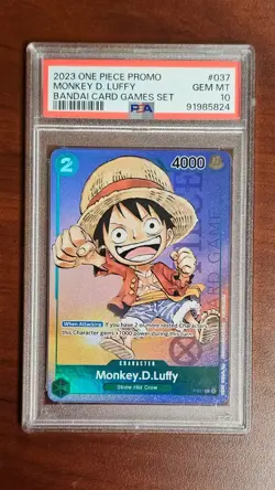 PSA 10 Monkey.D.Luffy Bandai Card Games Set 2023 P-037 One Piece - Image 1