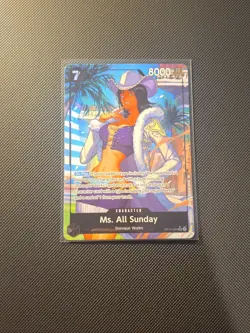 One Piece CCG Ms. All Sunday OP14-084 SR Alt Art The Azure Sea's Seven - Image 1