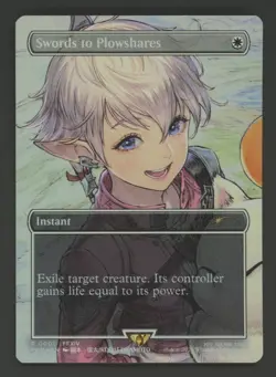Magic MTG Swords to Plowshares Final Fantasy MagicCon Foil Promo #1 - Image 1