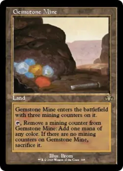Gemstone Mine (Retro Frame) -Foil Near Mint MTG Dominaria Remastered - Image 1