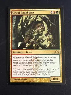 1x Gruul Ragebeast (170) Gatecrash LP MTG Magic the Gathering x1 MKE - Image 1