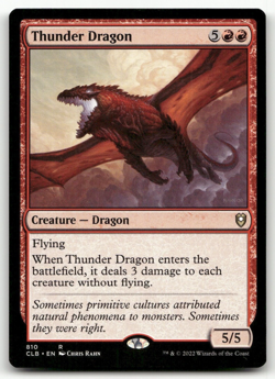 Thunder Dragon #810 LP Baldur's Gate CLB Magic MTG - Image 1