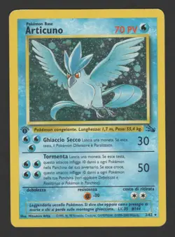 Articuno Holo Fossil 1a Edizione 2/62 ITA - Carta Pokemon Rara Olografica - Image 1