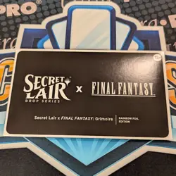 MTG Magic the Gathering Secret Lair Final Fantasy GRIMIORE RAINBOW FOIL ENGLISH - Image 1