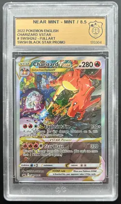 Pokemon Charizard Vstar SWSH262 Black Star Promo PSA GSG 8.5 - Image 1