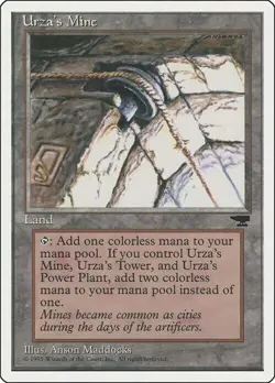 Magic The Gathering MTG URZA'S MINE (PULLEY) Chronicles NM Near Mint - Image 1