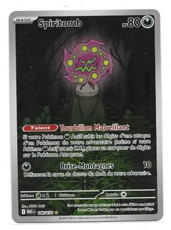 CARTE POKEMON SPIRITOMB 80 PV 148/132 SERIE MEGA EVOLUTION ME01 NEUVE - Image 1