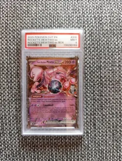 Pokemon mewtwo team rocket Mewtu Ex PSA 9 #205 svp DE promo holo - Image 1