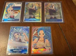 Nefeltari Vivi EB03 Alt Art Leader Alt Art SR + More x5 Card Lot One Piece Eng. - Image 1