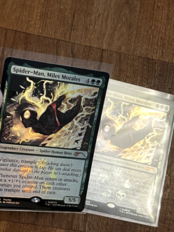 Two (2) MTG Spider-Man Miles Morales P0008 Foil Promo Cards - Web-Slinger's Kit - Image 2
