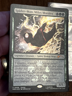 Two (2) MTG Spider-Man Miles Morales P0008 Foil Promo Cards - Web-Slinger's Kit - Image 4
