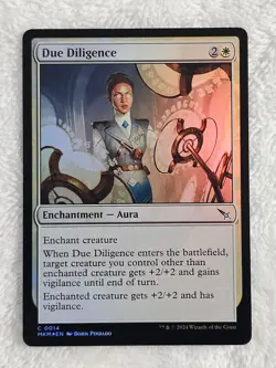 MTG Due Diligence FOIL #14 Murders at Karlov Manor Magic Gathering Card NM - Image 2