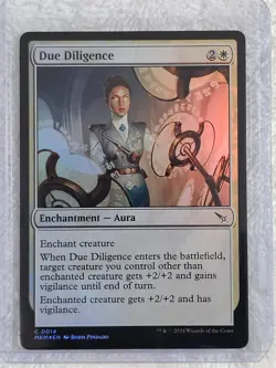 MTG Due Diligence FOIL #14 Murders at Karlov Manor Magic Gathering Card NM - Image 4
