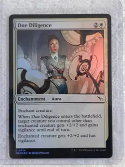 MTG Due Diligence FOIL #14 Murders at Karlov Manor Magic Gathering Card NM - Image 5