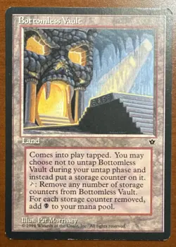 Vintage Bottomless Vault Fallen Empires Regular MTG LP - Image 1